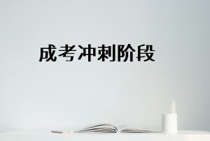 成考專(zhuān)升本沖刺階段想放松或放棄？你應(yīng)該這么做！