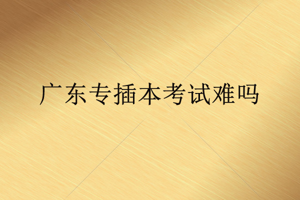 廣東專插本考試